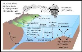 ocean chemical processes river sea