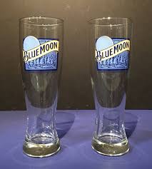 Pilsner Beer Glasses Blue Moon