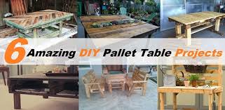 6 amazing diy pallet table projects