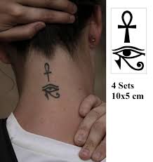 ankh temporary tattoo egyptian symbol