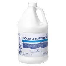 Liquid chlorine is also unstabilized, so in outdoor pools, you'll usually have to add cyanuric acid with it to protect it from the sun and to keep it from corroding your pool. Chlorine Quantity For Pool Size