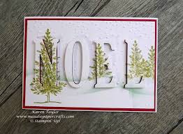 These super fun cards feature the stampin' up! Stampin Up Christmas Card Using Lovely As A Tree Eclipse Technique Maudie Papercrafts