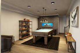 Contemporary Finished Basement Design