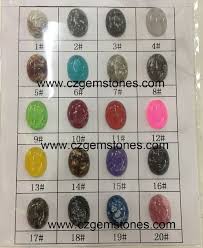 Plastic Resin Turquoise Color Chart For Craft Jewelry