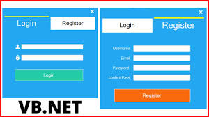 how to design a login and register form