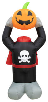 6 Headless Pumpkin Inflatable With Arm