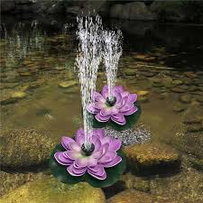 Floating Solar Lotus Fountain