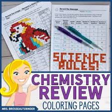 Intro to chemistry coloring workbook издательство: Chemistry Review Coloring Pages Editable By Mrs Brosseau S Binder