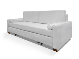 sofa cama cuerina blanca dos plazas