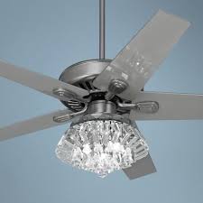 Emerson ceiling fan light kits. 52 Windstar Ii Brushed Nickel Crystal Light Kit Ceiling Fan 9t619 Lamps Plus Ceiling Fan Light Kit Ceiling Fan Chandelier Ceiling Fan With Light