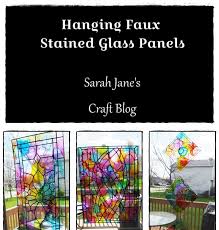 Hanging Faux Stained Glass Panels Made