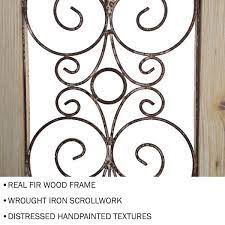 Metal And Wood Light Brown Decorative