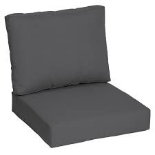 grey outdoor 2 piece deep seat cushion
