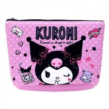 kuromi style cosmetic pouch kawaii