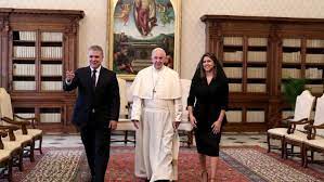 Copyright the wife between us: Pope Colombian President Discuss Reconciliation Corruption Drug Trafficking Vatican News