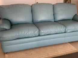 leather sofa couch with queen sleeper