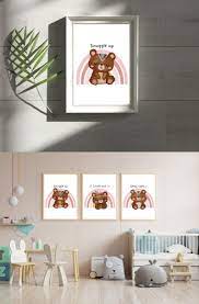 Boho Printable Wall Art Nursery Bear