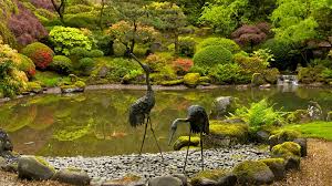 portland japanese garden spread across