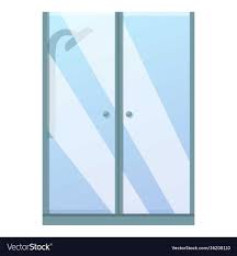 Glass Shower Stall Icon Cartoon Style