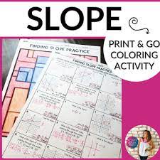 Show your work below or on a separate sheet of paper. Finding Slope Coloring Activity By Hayley Cain Activity After Math
