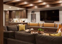 warm and inviting basement