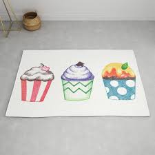 dot cupcakes pointillism rug by mor