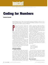 pdf coding for numbers bookshelf