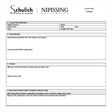 Curriculum Planning Template Free Hafer Co