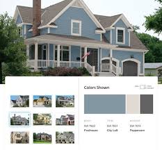 Traditional Exterior Paint Palette With