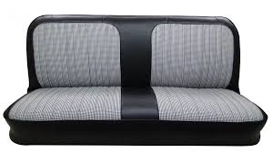 Bench Seat Upholstery With Houndstooth