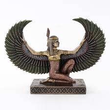 Maat Egyptian Goddess Statue with Wings - 6 Inch Ancient Egyptian Gods  Statue