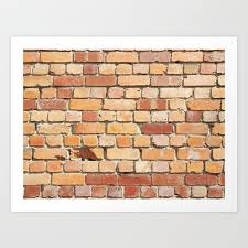 Old Brick Wall Art Print By Philinblank