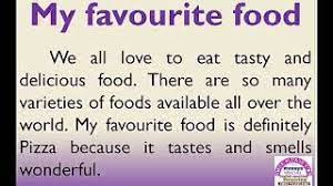 my favourite food essay in english