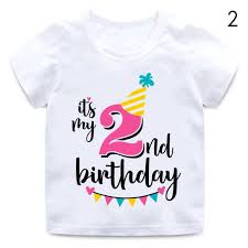 J'espère que oui (même si il est horrible ) chanson: Generic Joyeux Anniversaire Enfant T Shirt Pour Enfants Coton Garcons T Shirt Blanc T Shirt Bebe Filles Haut Princesse Enfants T Shirt Dx Bs16 2 Prix Pas Cher Jumia Sn