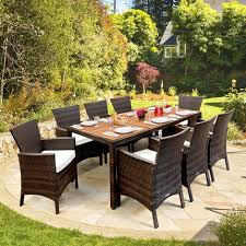 Casaria Polyrattan Dining Table And