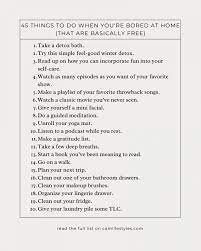 45 things to do when you re bored at