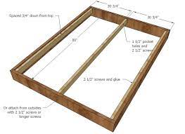 queen size bed frame diy bed frame plans