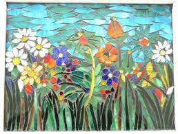 Flower Garden Mosaic Stained Glass