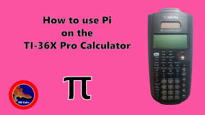 pi on the ti 36x pro calculator