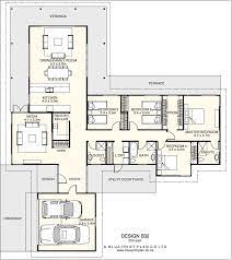 T Shaped Plan With Four Bedrooms Home