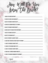 Below you will find an explanation of each version (including sample questions and ideas) please note: Bachelorette Party Or Bridal Shower Game How Well Do You Etsy In 2021 Bridal Shower Games Awesome Bachelorette Party Bridal Shower