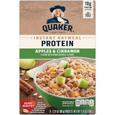 quaker instant oatmeal protein apple