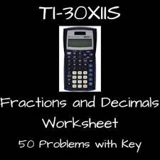 ti 30xiis calculator fractions and