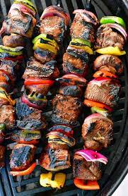 grilled steak kebabs flavorful and