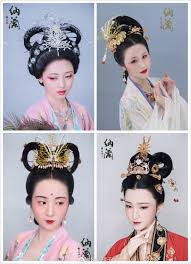 Her hairstyles are also complicated, however, quite restrained, except for artistic costumes, as she is a contemporary folk singer and performing artist. Dresses Of Clouds Traditional Chinese Hairstyle By Niki é•œå­