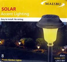 malibu 8 pack outdoor solar light set