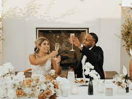 Bride And Groom Toast gambar png