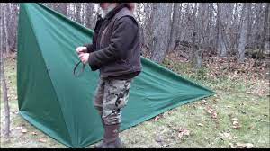 make a tent with floor from a tarp