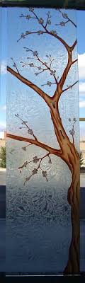 Frosted Glass Doors Tree Designs