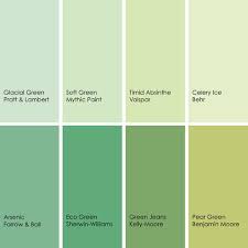 shades of green green paint colors